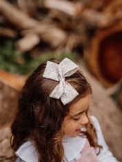 Laço bombazine flores rosa - 2