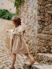 Vestido bomb bege - 2