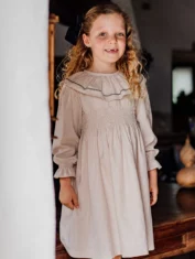 Vestido Aletria Bege - 1