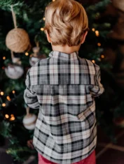 Camisa Natal Azevinho cinza escuro - 2