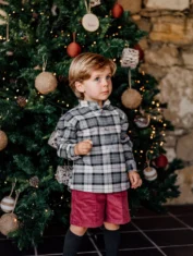 Camisa Natal Azevinho cinza escuro - 3