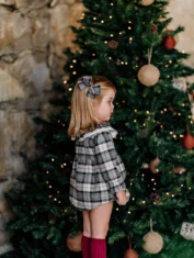 Fofo menina Natal Azevinho cinza escuro - 3 Fofo menina Natal Azevinho cinza escuro - 3